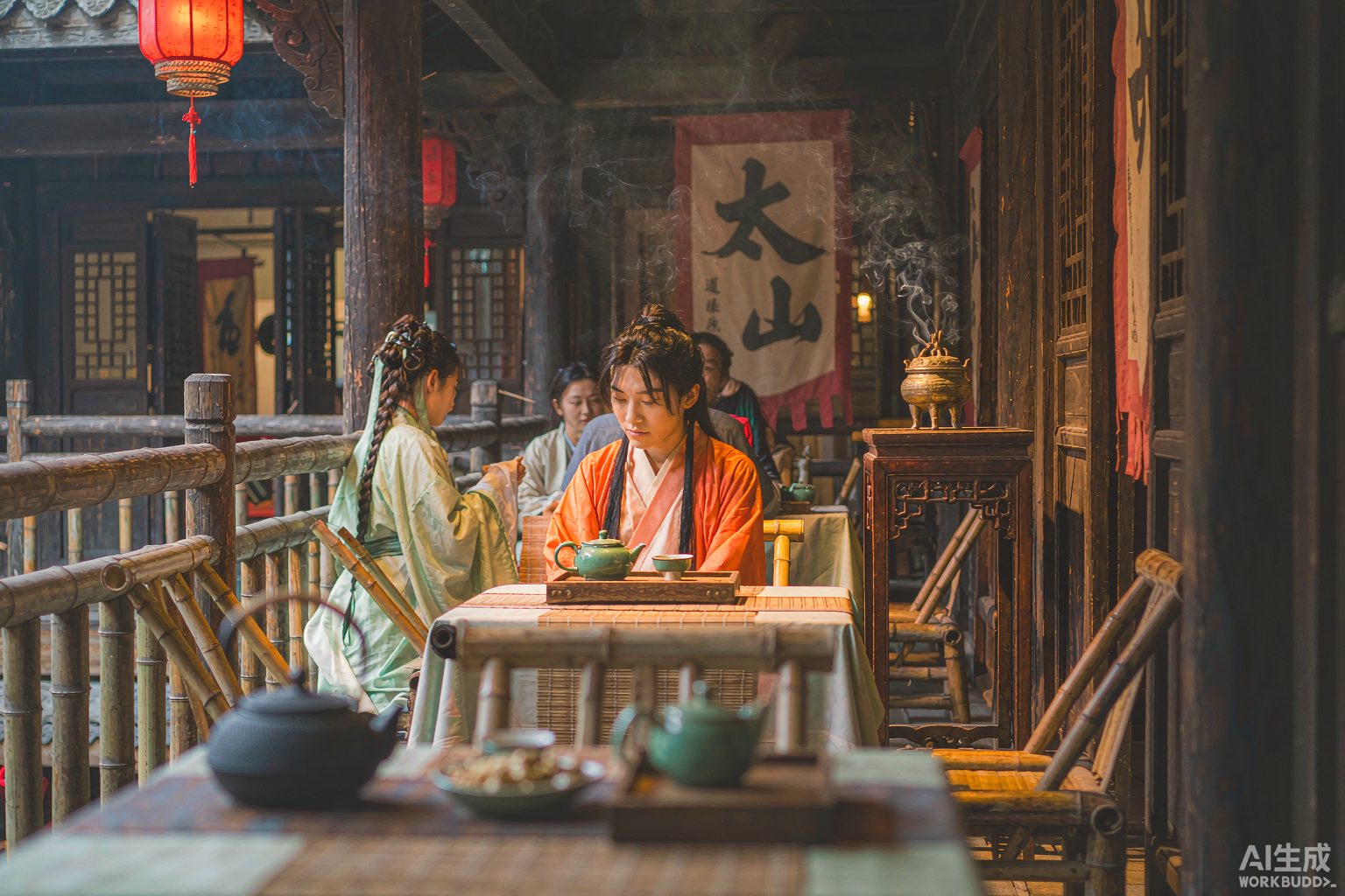 葛仙村汉服茶道体验（示意图）